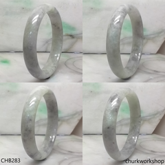 Large grayish lavender jade bangle
