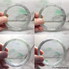 Large grayish lavender jade bangle
