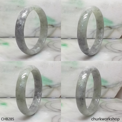 Large grayish lavender jade bangle