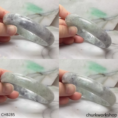 Large grayish lavender jade bangle