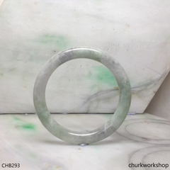 Grayish lavender large jade bangle