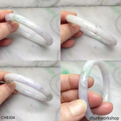 Lavender jade bangle