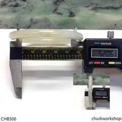 Pale yellowish lavender jade bangle