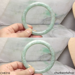 Reserved for Lai-oy Large green jade bangle