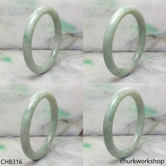 Reserved for Lai-oy Large green jade bangle