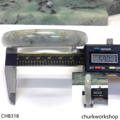 Grayish lavender jade bangle