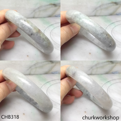 Grayish lavender jade bangle