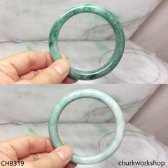 Large green jade bangle