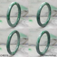 Large green jade bangle