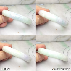 Light green mix pale lavender jade bangle