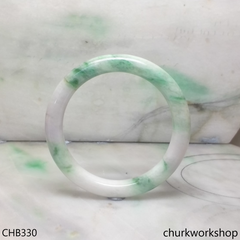 Bluish green jade bangle