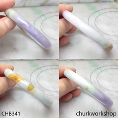 Lavender jade bangle