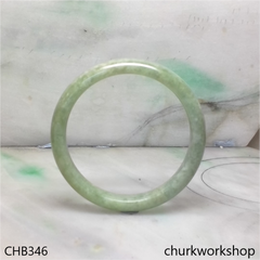 Small light green jade bangle