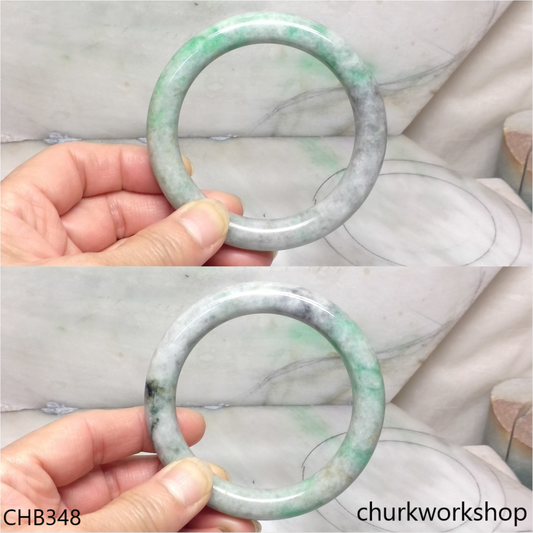Large green jade bangle