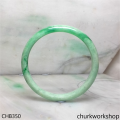 Extra large green jade bangle