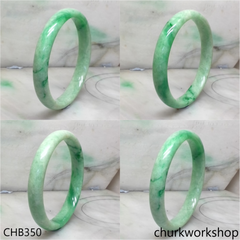 Extra large green jade bangle