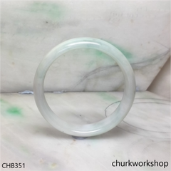 Light green jade bangle