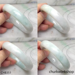 Light green jade bangle