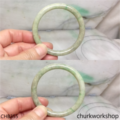 Light green base with green jade bangle