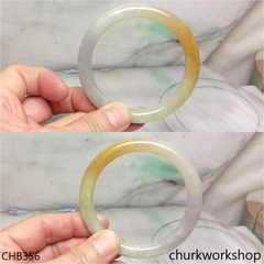 Multi-color jade bangle