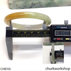 Multi-color jade bangle