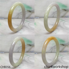 Multi-color jade bangle