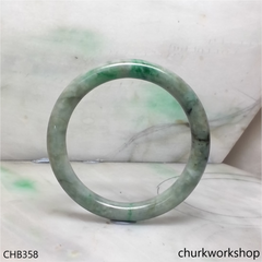Large grayish green jade bangle