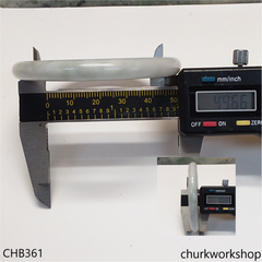 Small light green mix pale lavender jade bangle