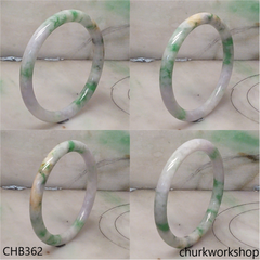 Small multi-color jade bangle