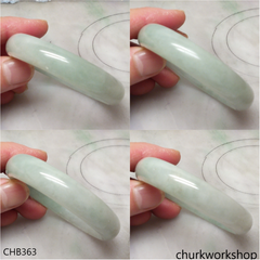 Light green jade bangle