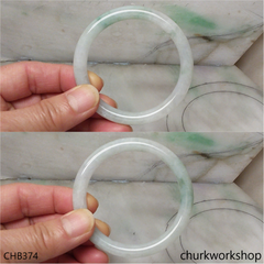 Light green jade bangle
