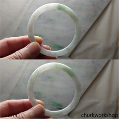 Light green jade bangle