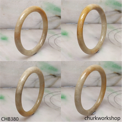 Yellowish jade bangle