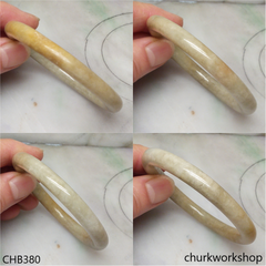 Yellowish jade bangle