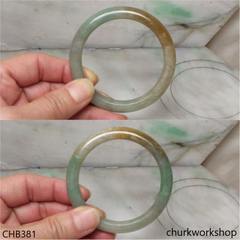 Multi color jade bangle