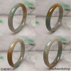 Multi color jade bangle