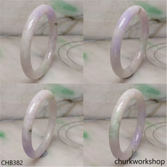 Pink lavender jade bangle