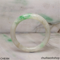 Light green base jade bangle
