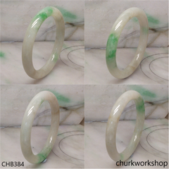 Light green base jade bangle