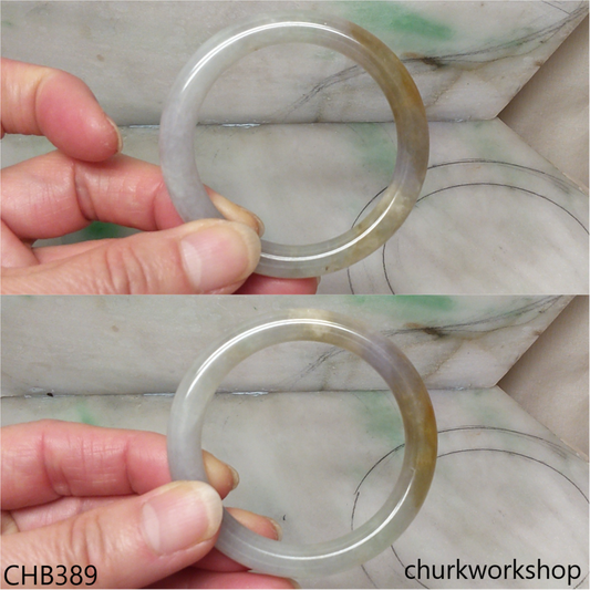 Small jade multi-color bangle