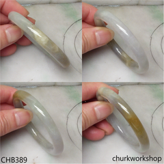 Small jade multi-color bangle