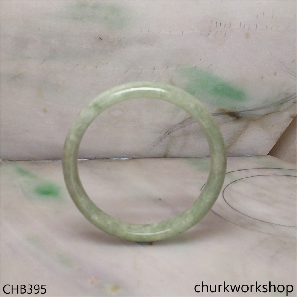 Light green jade bangle