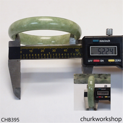 Light green jade bangle