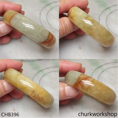 Brown oval jade bangle