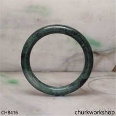 Bluish green jade bangle