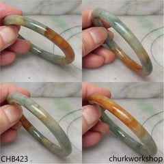 Reserved Multi color jade bangle