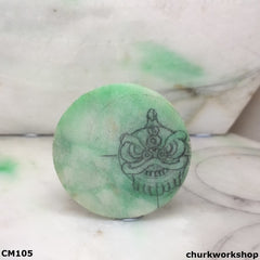 Custom cut lion head jade pendant