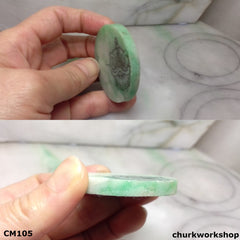 Custom cut lion head jade pendant