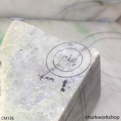 Resevsed for L. Kwan Custom cut lavender jade band