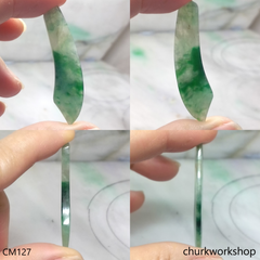 Dragon blade jade pendant